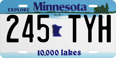 MN license plate 245TYH
