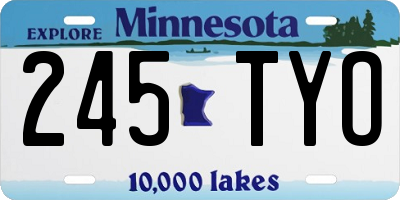 MN license plate 245TYO
