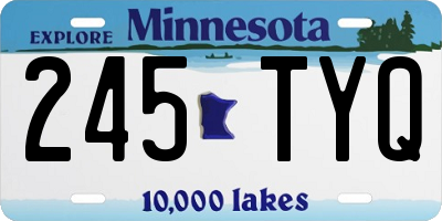 MN license plate 245TYQ