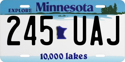 MN license plate 245UAJ