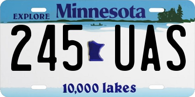MN license plate 245UAS