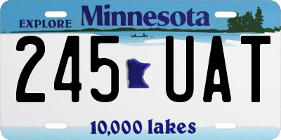 MN license plate 245UAT