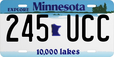 MN license plate 245UCC