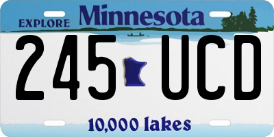 MN license plate 245UCD