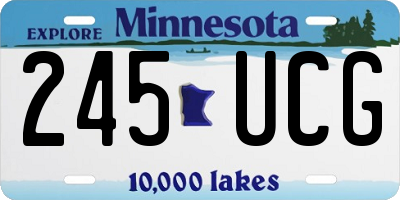 MN license plate 245UCG