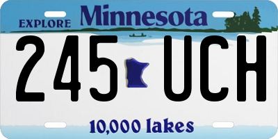 MN license plate 245UCH