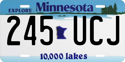 MN license plate 245UCJ