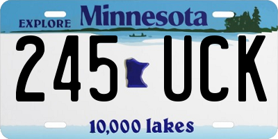 MN license plate 245UCK