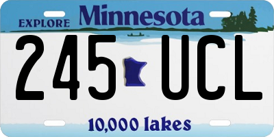 MN license plate 245UCL