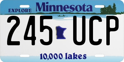 MN license plate 245UCP