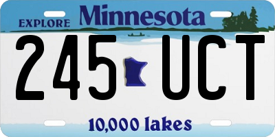 MN license plate 245UCT