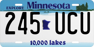 MN license plate 245UCU