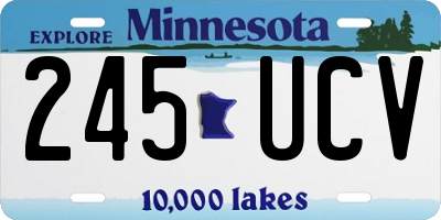 MN license plate 245UCV