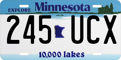 MN license plate 245UCX