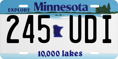 MN license plate 245UDI