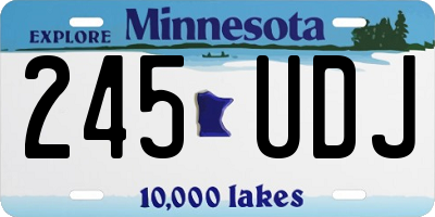 MN license plate 245UDJ