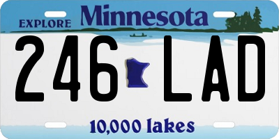 MN license plate 246LAD