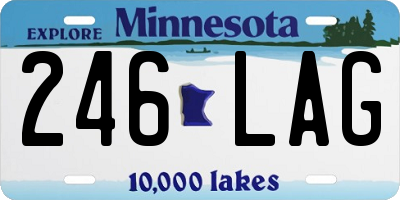 MN license plate 246LAG