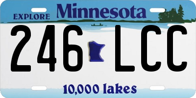 MN license plate 246LCC