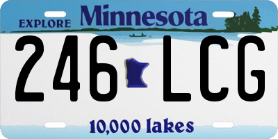 MN license plate 246LCG