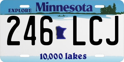 MN license plate 246LCJ