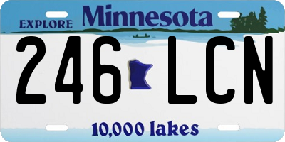 MN license plate 246LCN