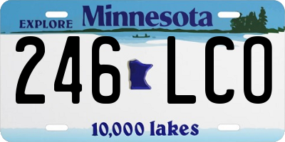 MN license plate 246LCO