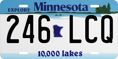 MN license plate 246LCQ
