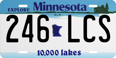 MN license plate 246LCS