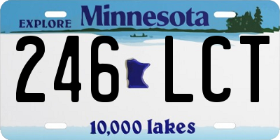 MN license plate 246LCT