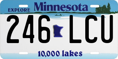 MN license plate 246LCU