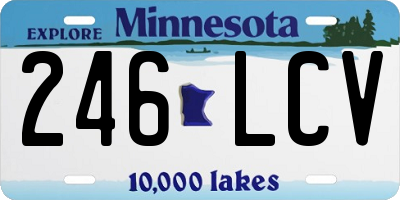 MN license plate 246LCV