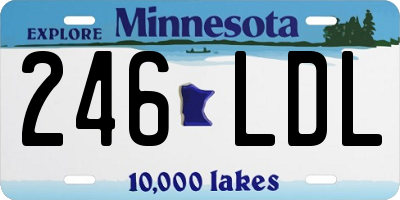 MN license plate 246LDL