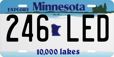 MN license plate 246LED