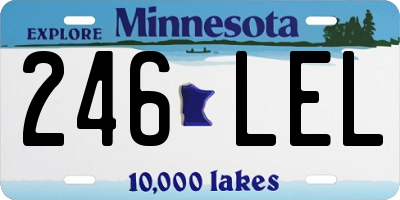 MN license plate 246LEL