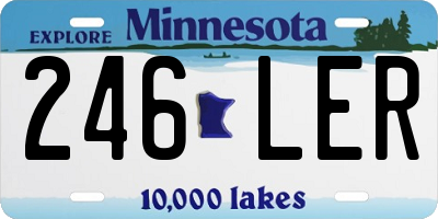 MN license plate 246LER