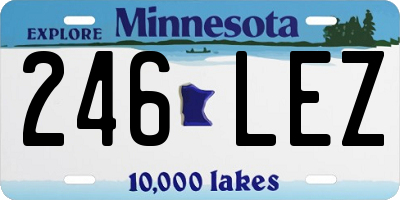 MN license plate 246LEZ
