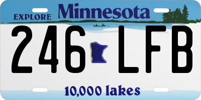 MN license plate 246LFB