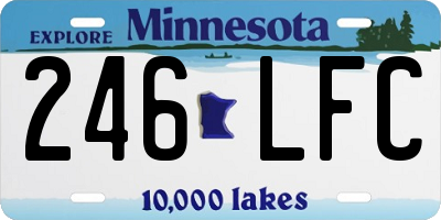 MN license plate 246LFC