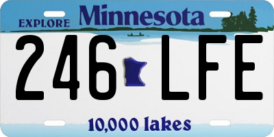 MN license plate 246LFE