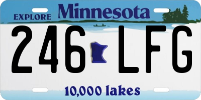 MN license plate 246LFG