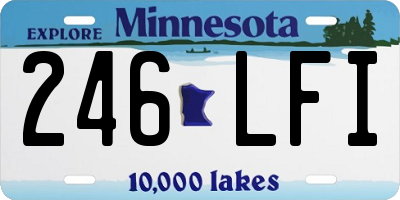 MN license plate 246LFI