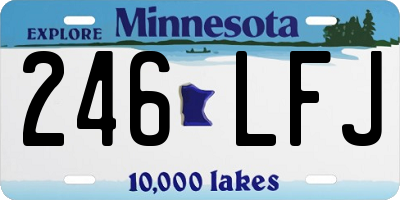 MN license plate 246LFJ