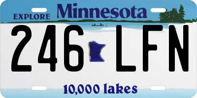 MN license plate 246LFN