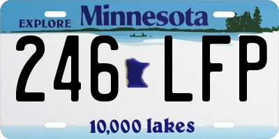 MN license plate 246LFP
