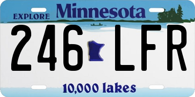 MN license plate 246LFR