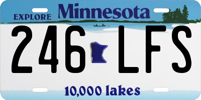 MN license plate 246LFS
