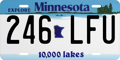 MN license plate 246LFU