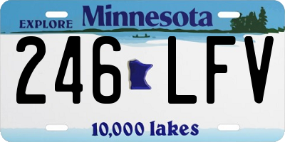 MN license plate 246LFV