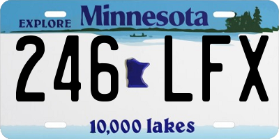 MN license plate 246LFX